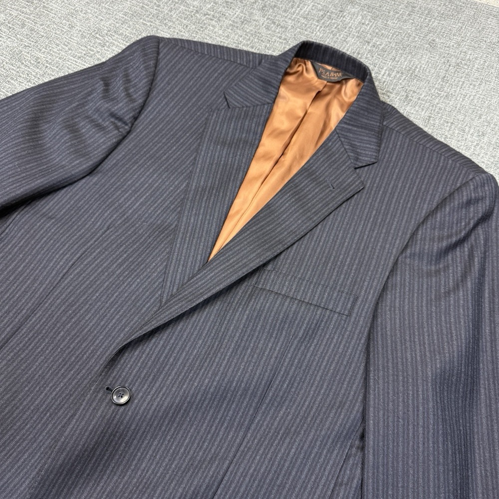 Jos. A. Bank Blazer Men's 44L Navy Pinstripe 100% Wool Sport Coat